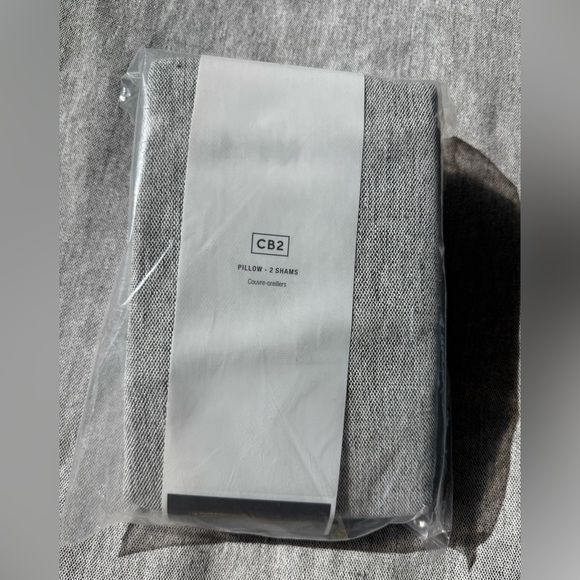 CB2 Gray Home Bedding Pillow - Picture 2 of 5